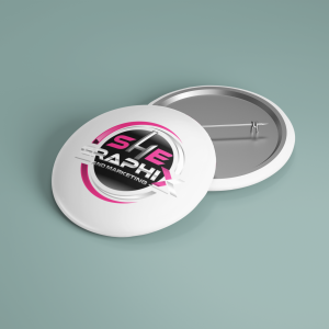 Elegant White Pin Button